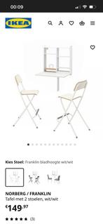 Tafel en 2 stoelen ikea, Enlèvement, Comme neuf