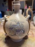 Vintage keramische pelgrimsfles van Alcobaça — LASSON, Ophalen of Verzenden
