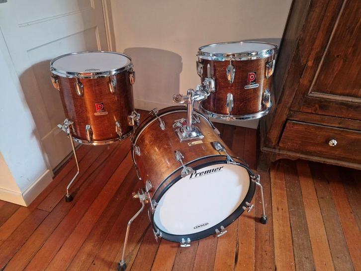 Vintage Premier Projector jazz / bop set (18", 12", 14"), Muziek en Instrumenten, Drumstellen en Slagwerk, Gebruikt, Premier, Ophalen