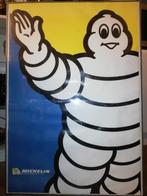 leuke grote vintage Michelin Bibendum poster in kader, Comme neuf, Autres types, Enlèvement