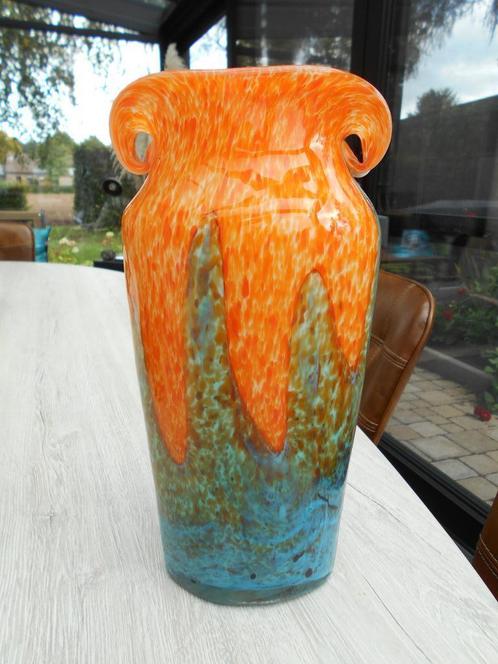 Mooie vaas in glaspasta, Antiek en Kunst, Antiek | Glaswerk en Kristal, Ophalen of Verzenden