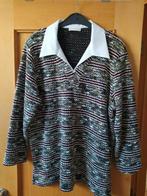 XXL blouse met overhemdkraag en turquoise schoudervullingen, Kleding | Dames, Blouses en Tunieken, Sans marque, Gedragen, Grijs