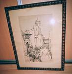 Oriantalistishe ets Isidoor van Mens., Antiek en Kunst, Ophalen