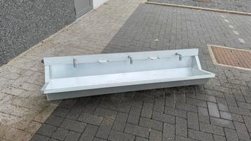 Inox RVS Handenwasbak - Rechthoekmodel - H 43 x 180 x 29 CM beschikbaar voor biedingen