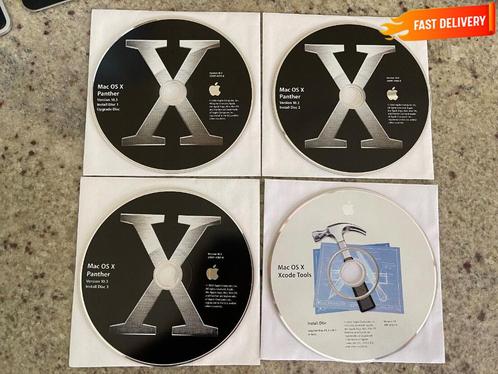 Mac OS X Panther 10.3.9 Installatie CD's G3 G4 G5 PowerMac, Computers en Software, Besturingssoftware, Nieuw, MacOS, Verzenden
