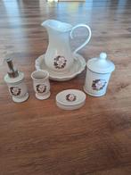 Prachtige 5 delige vintage look badkamerset, Ophalen, Zo goed als nieuw