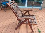 4 teak houten terrasstoelen, Tuin en Terras, Tuintafels, Ophalen, Hout