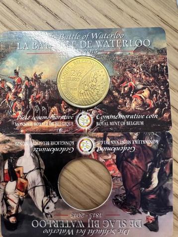 gedenkmunt Slag van Waterloo 1815 - 2015 beschikbaar voor biedingen