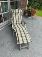 Verstelbare teak ligbed/ligstoel, Tuin en Terras, Ophalen, Gebruikt, Teakhout, Verstelbaar