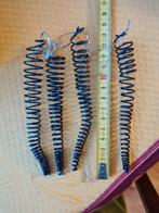 Blauwe glinsterende spiralen voor in de kerstboom. Kerstbal., Enlèvement ou Envoi, Neuf