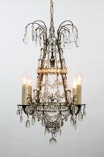 Antiek Franse kroonluchter met 5 lichtpunten., Antiek en Kunst, Ophalen of Verzenden