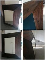 spiegel groot formaat - tropische houtomkadering - speciaal, Ophalen, Gebruikt, 100 tot 150 cm, 100 tot 125 cm
