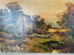 Landelijk tafereel gesigneerd met R Coorevits, Ophalen of Verzenden