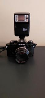 Fototoestel Nikon EM + Nikkor 50mm 1 : 1.8, Audio, Tv en Foto, Fotocamera's Analoog, Ophalen, Gebruikt, Spiegelreflex, Nikon