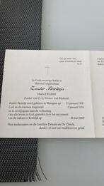 Bp zuster 100 jaar, Verzamelen, Verzenden, Bidprentje