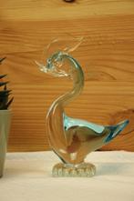 Vintage glazen eend Murano stijl, Antiek en Kunst, Antiek | Glaswerk en Kristal, Ophalen of Verzenden