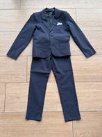 Donkerblauw kostuum kind, Kinderen en Baby's, Kinderkleding | Maat 134, Ophalen, JBC, Zo goed als nieuw, Setje