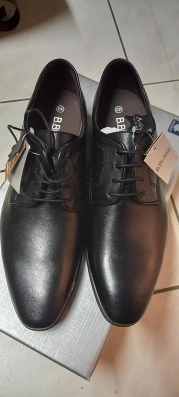 nieuwe kledingschoenen zwart leer maat 42 beschikbaar voor biedingen