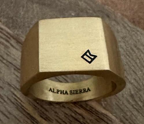 RING MAJOR ALPHA SIERRA MET 60% KORTING! 💯%NIEUW!, Handtassen en Accessoires, Ringen, Nieuw, Heer, 20 of groter, Ophalen of Verzenden