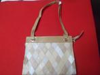 Handtas beige met witte ruitjes (nieuw), Handtassen en Accessoires, Tassen | Damestassen, Ophalen of Verzenden, Nieuw, Beige, Handtas