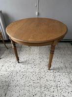 Eetkamer tafel, 100 tot 150 cm, Rond, Gebruikt, Eikenhout