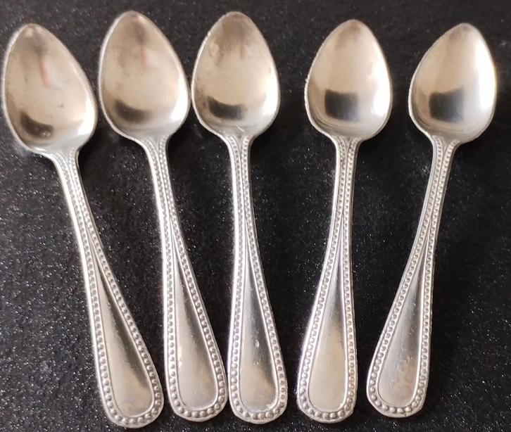 Zilveren lepeltjes., Antiek en Kunst, Antiek | Zilver en Goud, Zilver, Ophalen of Verzenden