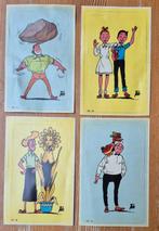 Suske en Wiske reeks 4 stickers Tide 1974 Vandersteen, Ophalen of Verzenden, Suske en Wiske, Zo goed als nieuw, Plaatje, Poster of Sticker