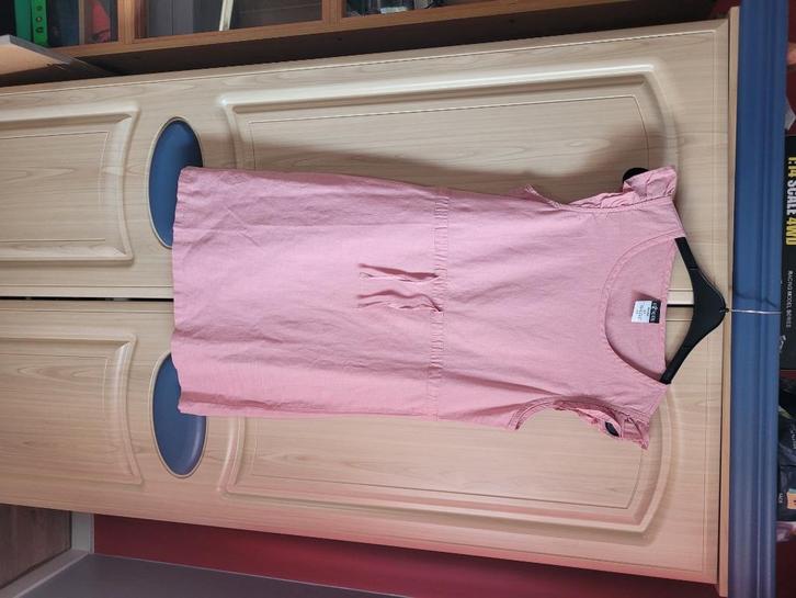 Nieuwe Roze linnen jurkmaat 42/44 ongedragen, Kleding | Dames, Jurken, Nieuw, Maat 42/44 (L), Roze, Boven de knie, Ophalen of Verzenden