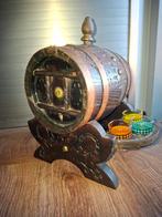 Service à liqueur tonneau chalet 1960 bois, Ophalen of Verzenden