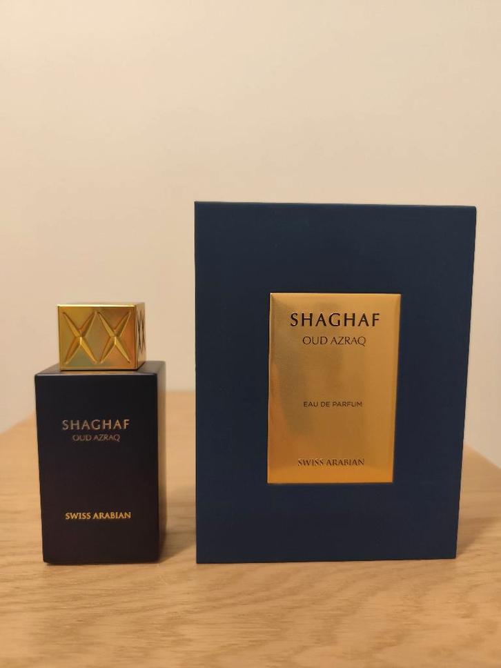 SA Shaghaf Oud Azraq EDP 75ml (dupe Montale Honey Aoud), Handtassen en Accessoires, Uiterlijk | Parfum, Zo goed als nieuw, Ophalen of Verzenden