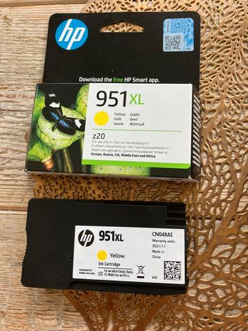 2 x HP 951XL originele high-capacity gele inktcartridge, Cartridge, Nieuw, Ophalen of Verzenden, HP