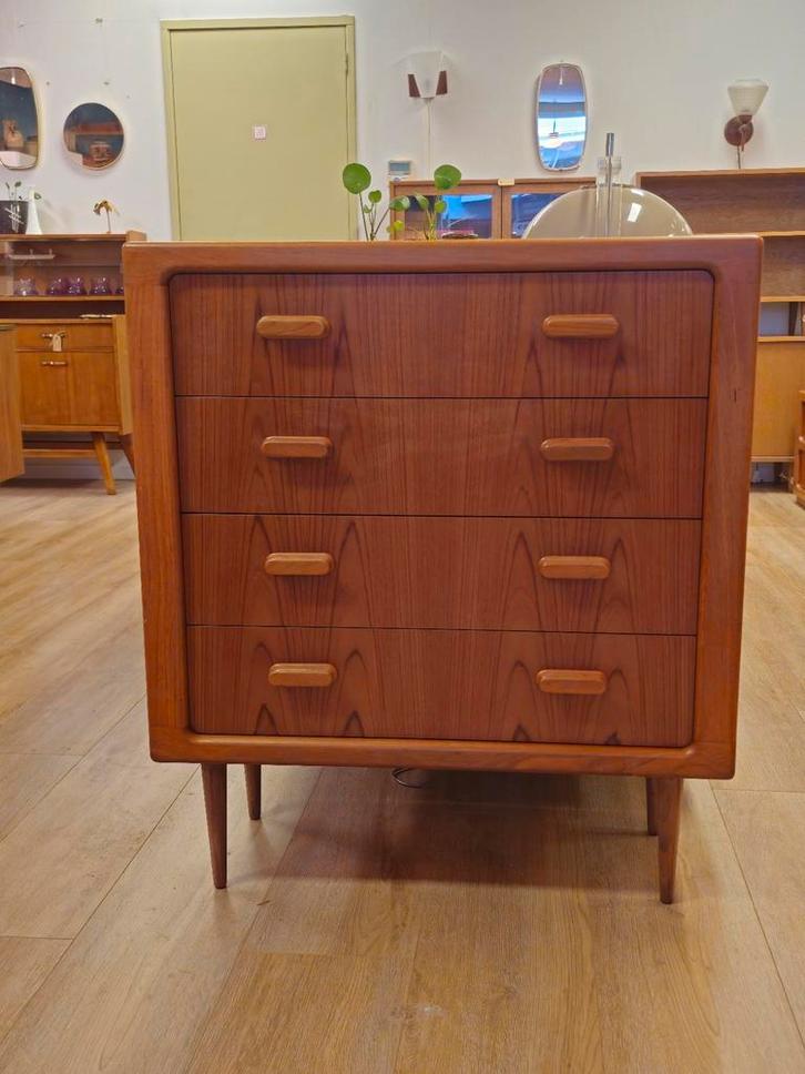 Vintage Silkeborg Deense Ladekast Kast Kastje, Huis en Inrichting, Kasten | Ladekasten, Gebruikt, Ophalen