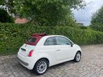 FIÂT 500 12 CC essence  2014 cabriolet AIRCO 5900€, Parkeersensor, Cabriolet, Wit, Bedrijf