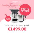 Thermomix TM6 + Bol suppl. gratuit + crédit 0% Sans interêt, Nieuw, Wit