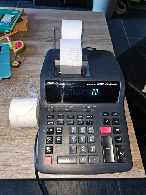 Casio Euro & Tax 12 cijfers FR-620TEC, Verzamelen, Elektronische Apparatuur, Ophalen of Verzenden