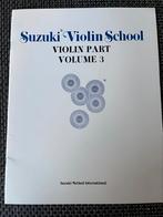 Suzuki Violin School - Violin Part Volume 3, Muziek en Instrumenten, Les of Cursus, Piano, Zo goed als nieuw
