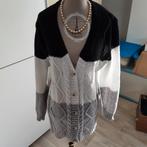 Trendy breiwerk gilet wit grijs zwart mt xl tot xxl zie afme, Ophalen of Verzenden