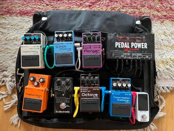 Pedalboard complet !  – 8 pédales (6 boss) + alim, Enlèvement, Utilisé