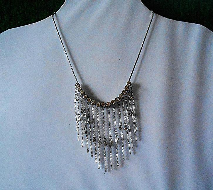 Avon: fijne, elegante halsketting, Handtassen en Accessoires, Kettingen, Nieuw, Zilver, Zilver, Ophalen of Verzenden