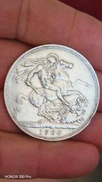 United Kingdom,1 Crown 1900,LXIV , zilver Crown , Victoria, Ophalen of Verzenden, Losse munt, Zilver