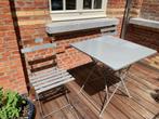 Table & chaise terrasse, Ophalen, Gebruikt, Vierkant, Metaal