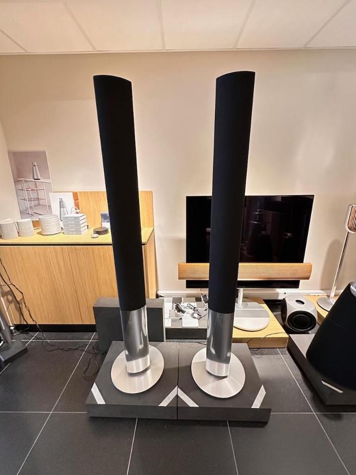 Bang & Olufsen Beolab 1 Alu/zwart - B&O, Audio, Tv en Foto, Luidsprekerboxen, Zo goed als nieuw, Front, Rear of Stereo speakers