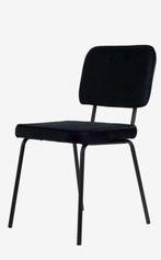 Moderne eetkamerstoel - zwart - Joe-20 - velvet -60% korting, Ophalen, Nieuw, Zwart, Stof
