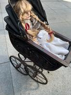 vintage victoriaanse poppenwagen, Ophalen, Gebruikt, Pop