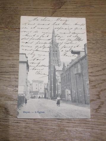 POSTKAART HEIST HEYST L' EGLISE 1904