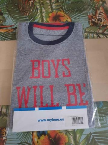 Mylene home & interieur jongens pyjama " boys will be boys", Enlèvement ou Envoi, Neuf, Garçon, Vêtements de nuit ou Sous-vêtements