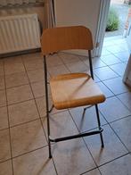 inklapbare barkruk Ikea Franklin - hout en metaal, Huis en Inrichting, Barkrukken, Ophalen, Met voetsteun, 60 tot 90 cm, Zo goed als nieuw
