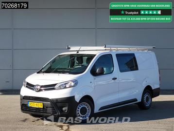 Toyota ProAce 120PK L3H1 Dubbel Cabine Airco Cruise Parkeers, Auto's, Gebruikt, Euro 6, 4 cilinders, Leder