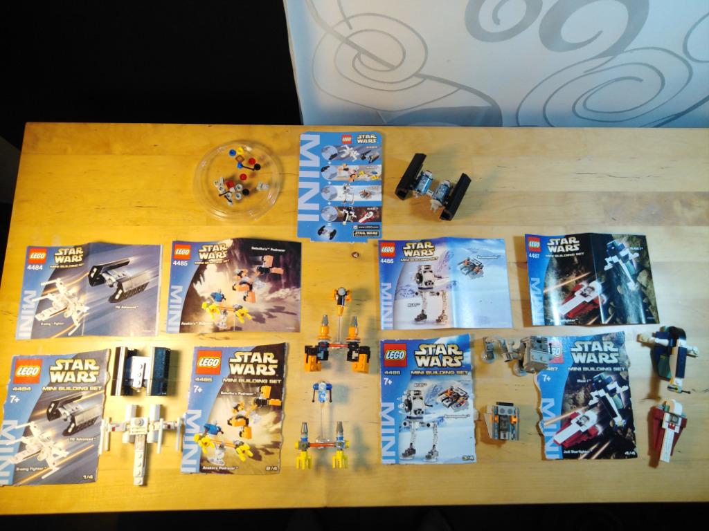 Set van 4 Star Wars Lego Mini-bouwset - 4484, 4485, 4486, Verzamelen, Star Wars, Zo goed als nieuw, Replica, Ophalen of Verzenden
