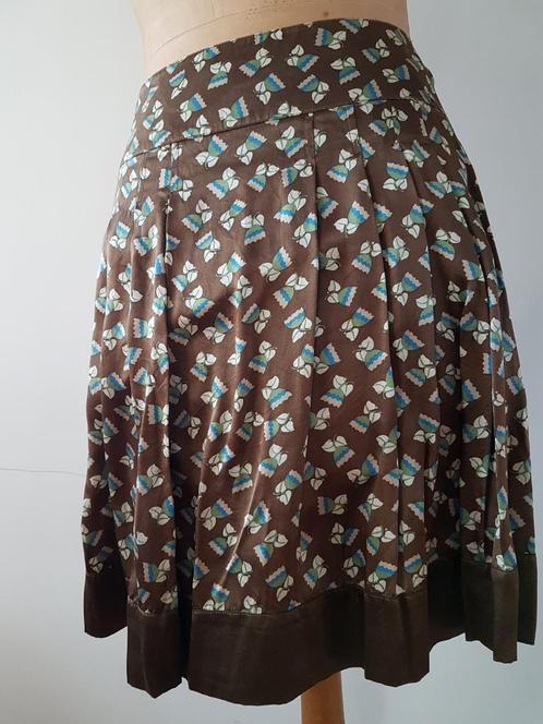 ESSENTIEL Antwerp - Jolie jupe en soie avec tulipes - T.38, Kleding | Dames, Rokken, Gedragen, Maat 38/40 (M), Ophalen of Verzenden
